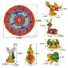 Feng Shui Vitality Activator Plate 6 Blessing Fortunev Wealth and Good Amulet Statue 2