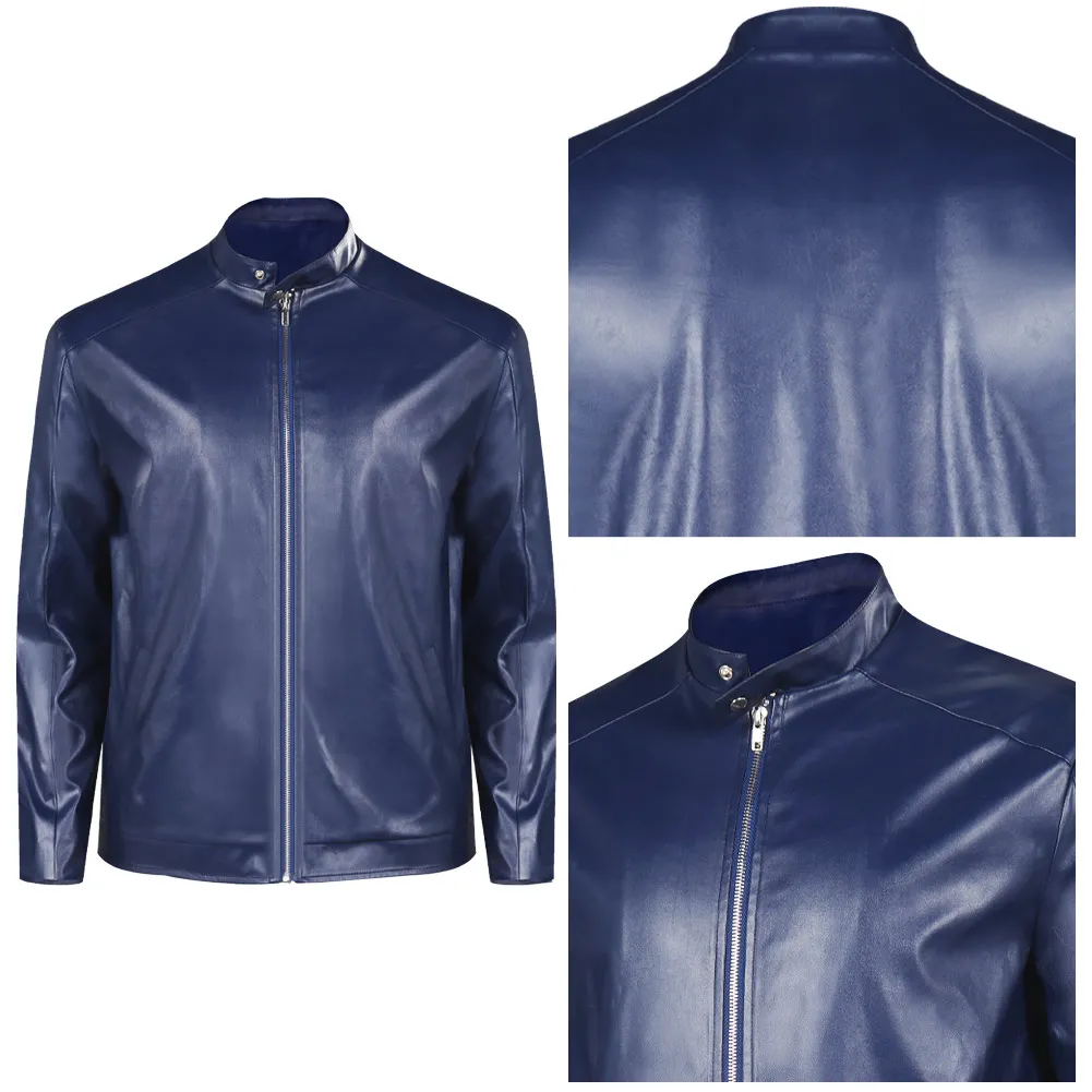 

Leon S Kennedy Cosplay Costume Resident Death Island Men Coat Jacket Outfits Halloween Carnival Party Disguise Suit