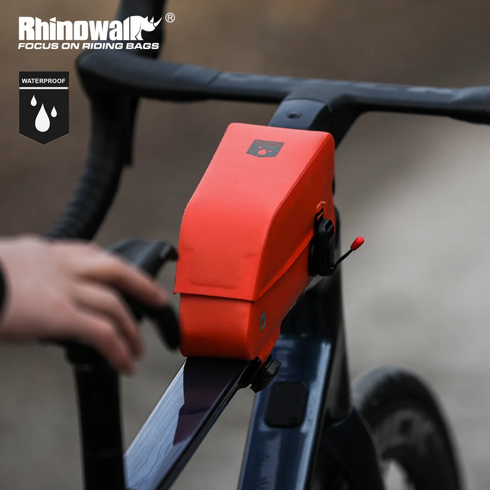 Rhino walk Bike Top Tube Bag wasserdichte Magnets chnalle & Knopf Schnürung tragbare Front rahmen Pack Fahrrad aufbewahrung für MTB Rennrad