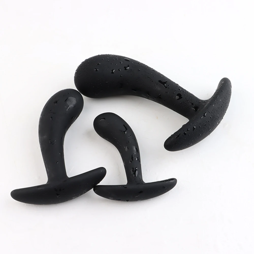 3 Size anal plug vibrator Silicone Butt Anal Plug Bullet Vibrator Prostate Massager Adult Sex Toys for Men/Women Couples Anal Trainer Buttplug