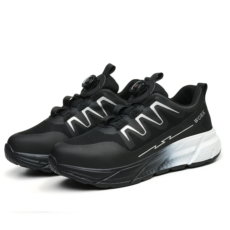 Men's Steel Toe Anti-Puncture Safety Sneakers - Durable Construction and Hiking Footwear
