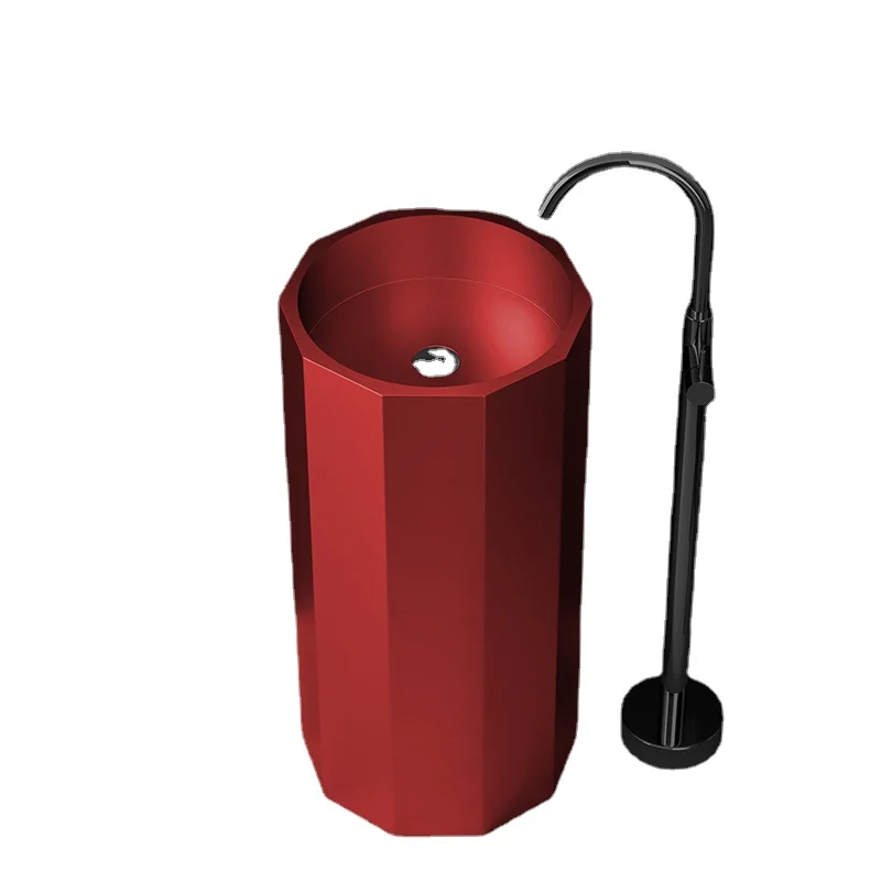 

YY Wash Basin Retro Wash Basin Simple Washstand Column Washbasin