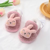 Warm Plush Baby Slippers Autumn Winter Toddler Floor Sock Shoes Boy Girl Children Soft Anti-slip Walking Shoes Indoor Kids Shoes 4