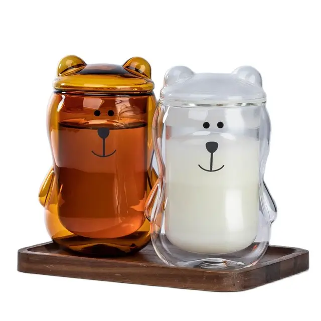 Bear Duck Panda Glass Cup – Kawaiies