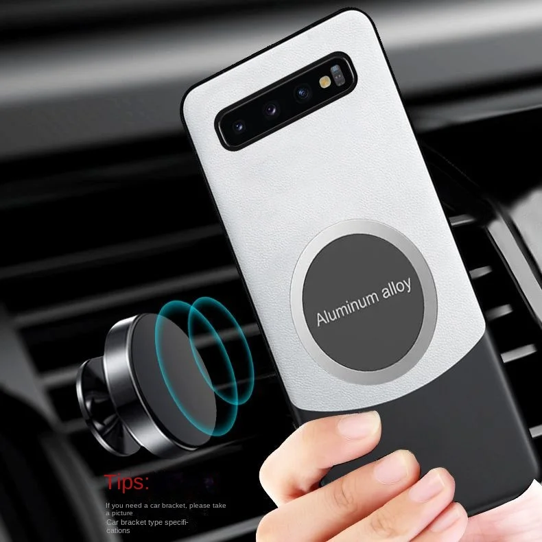 Luxury PU Leather Magnetic Protective Back Cover Case for Samsung Galaxy - Elegant All-in-One Protection
