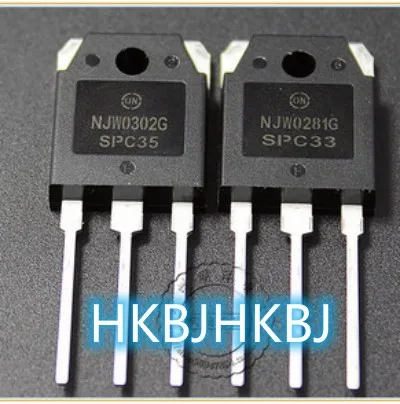 

10 шт.-10 пар Оригинальный Новый NJW0281G NJW0302G 15A 250V 150W NPN PNP аудио усилитель транзистор NJW0281 NJW0302