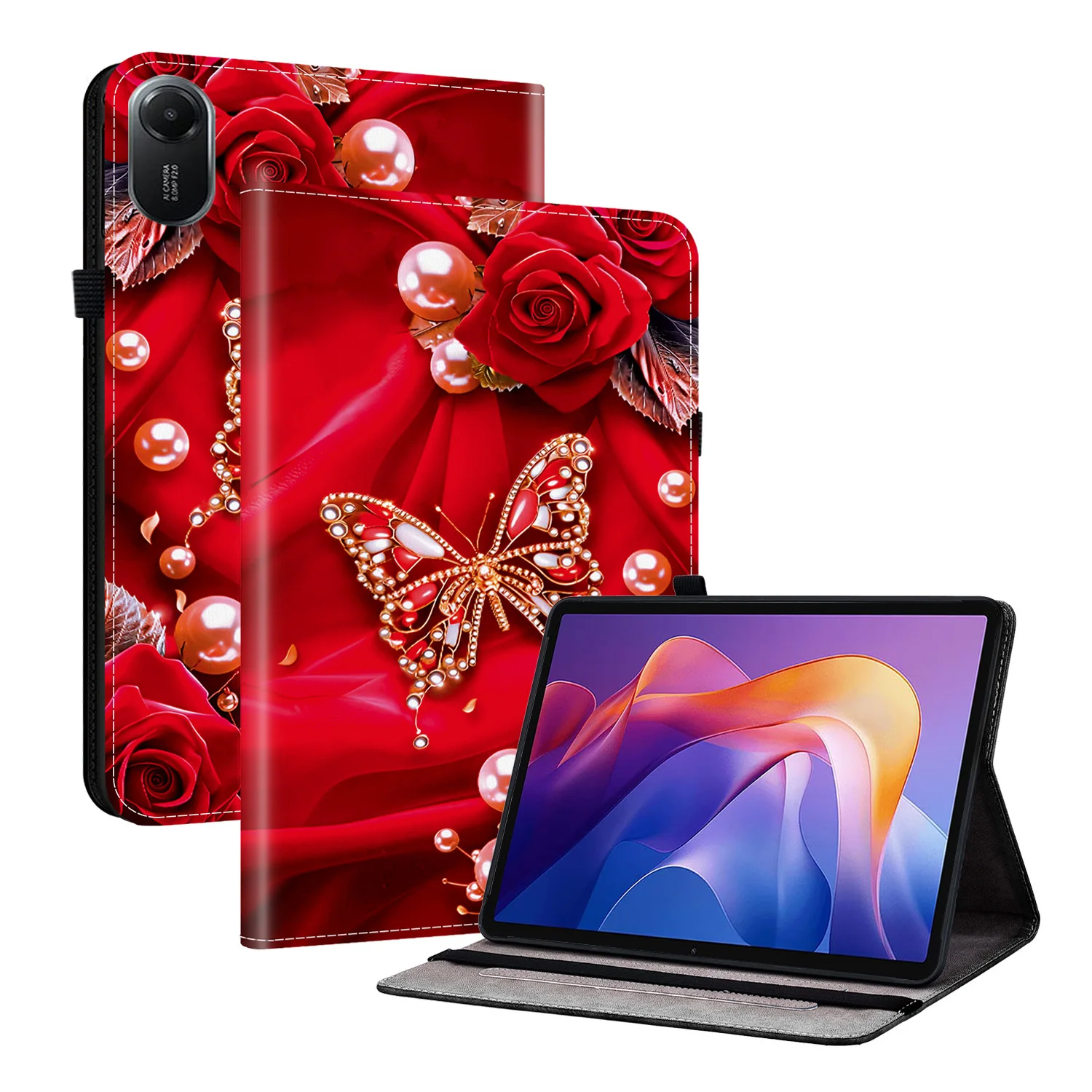 Premium PU Leather Tablet Stand Cover - Elegant Protection