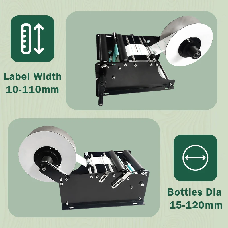 Mini Manual Labeling Machine Adhesive Sticker Handle Small Jar Plastic Round Bottle Paper Labeler Semi-auto Packing Machine 6