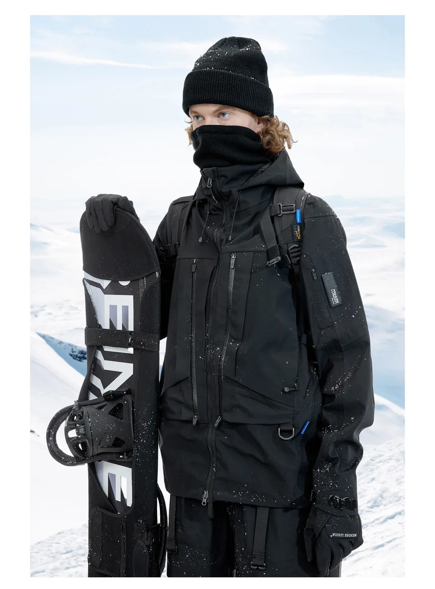 Reindee Lusion 22FW Functional outdoor waterproof ski jumpsuit 3L composite fabric fidlock buckles techwear gorpcore