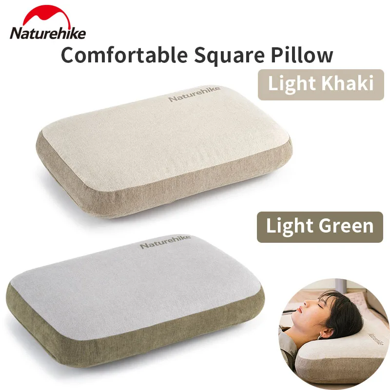 Naturehike Camping Pillow Portable Airplane Pillows Head Rest Travel cushion Ultralight Outdoor Sleeping Memory Foam Square