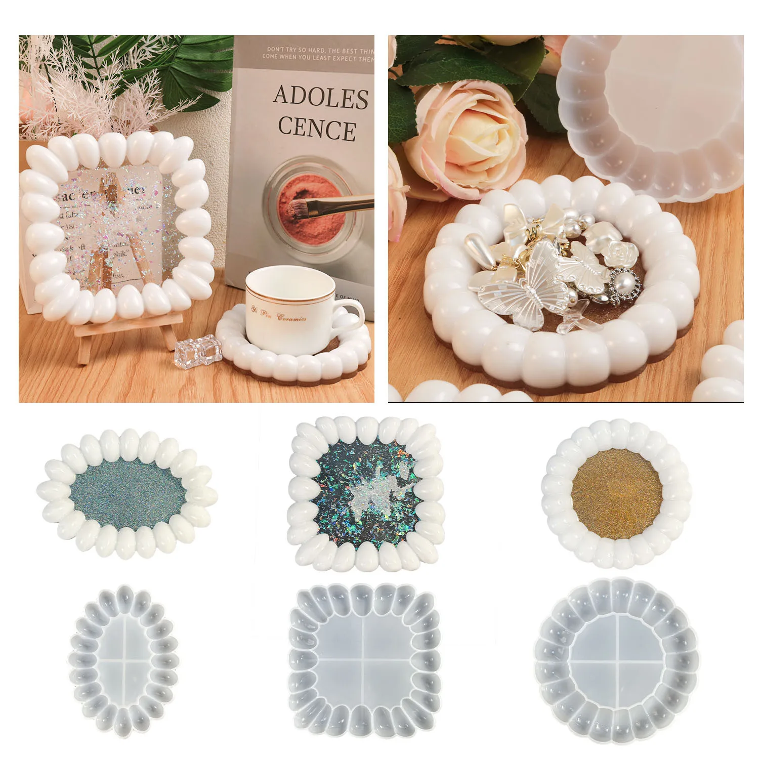 Lunettes De Soleil Polarisées Cyclisme UV400 - Verres Bleus, Cadre Noir Argenté - Homme/Femme