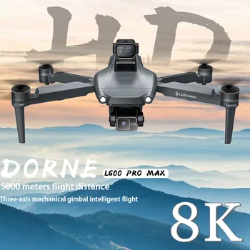 L600 PRO MAX GPS FPV 8K Drone a doppia lente con fotocamera Gimbal a 3 assi EIS Anti-Shake elicottero Streaming ottico Brushless RC dron
