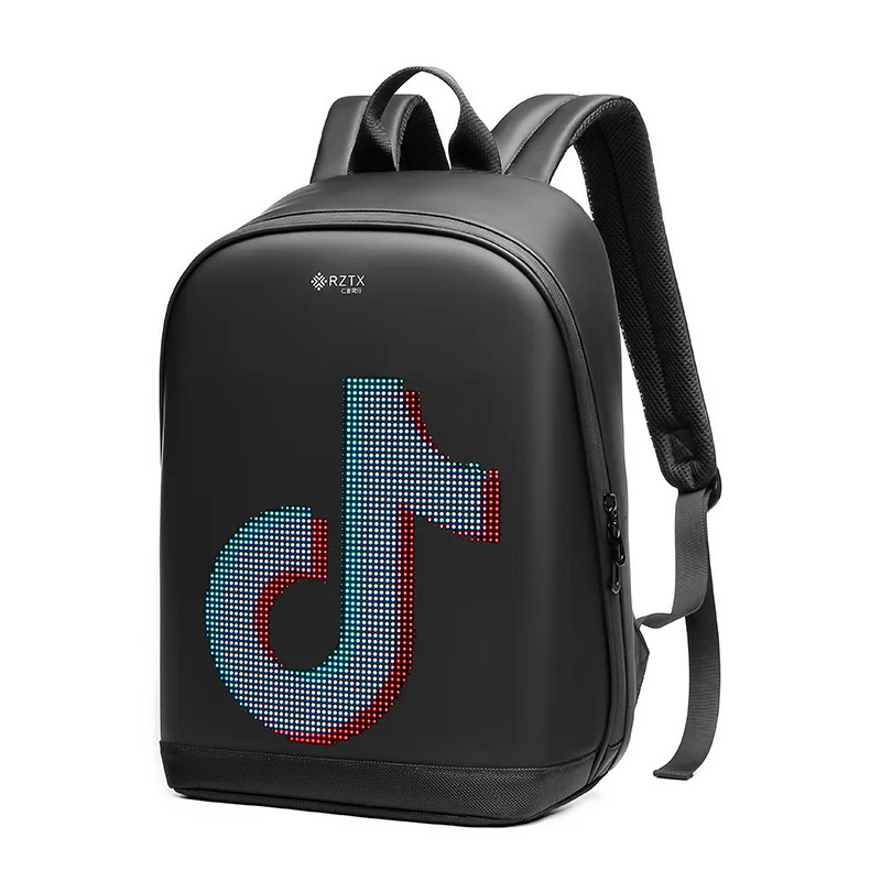 

LED backpack with large capacity Oxford cloth waterproof outdoor cycling advertising backpack side bag saddle bag motorcycle