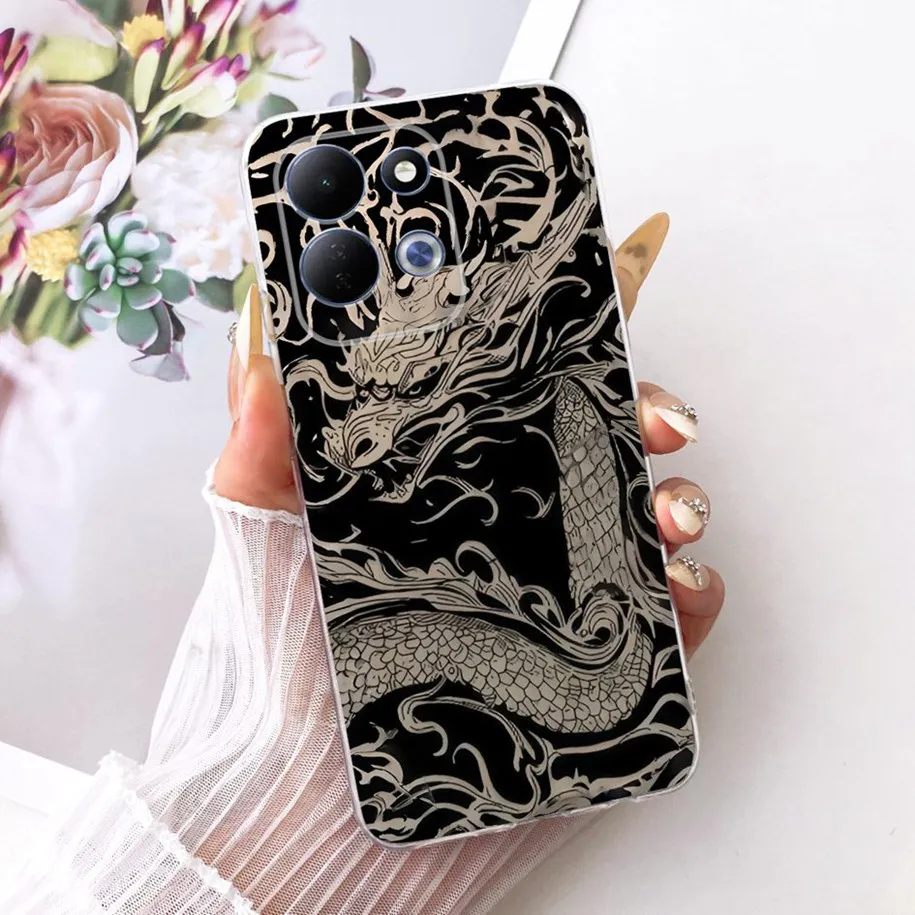Cute Cartoon Animal Soft Silicone Clear Phone Case Cover
