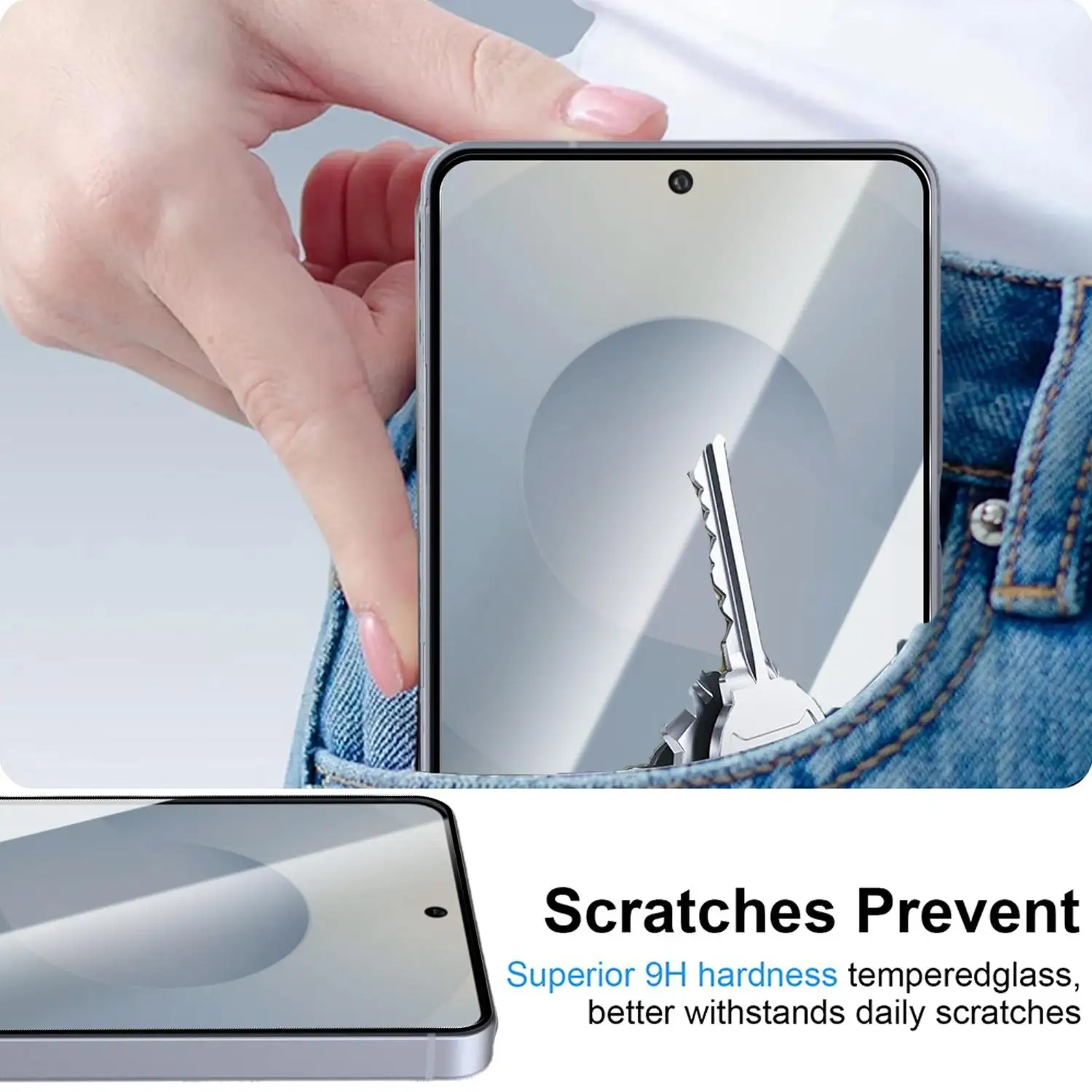 Premium Oleophobic Coating Tempered Glass Screen Protector - Easy Installation, Dust-Free, 1/4PCS Pack