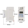 1pc AHC30A/AHC30B 40A 7 Days Din Rail LCD Weekly Programmable Electronic Timer Switch 1NO1NC 220VAC 12V24VDC 18ON/OFF Time Relay 5