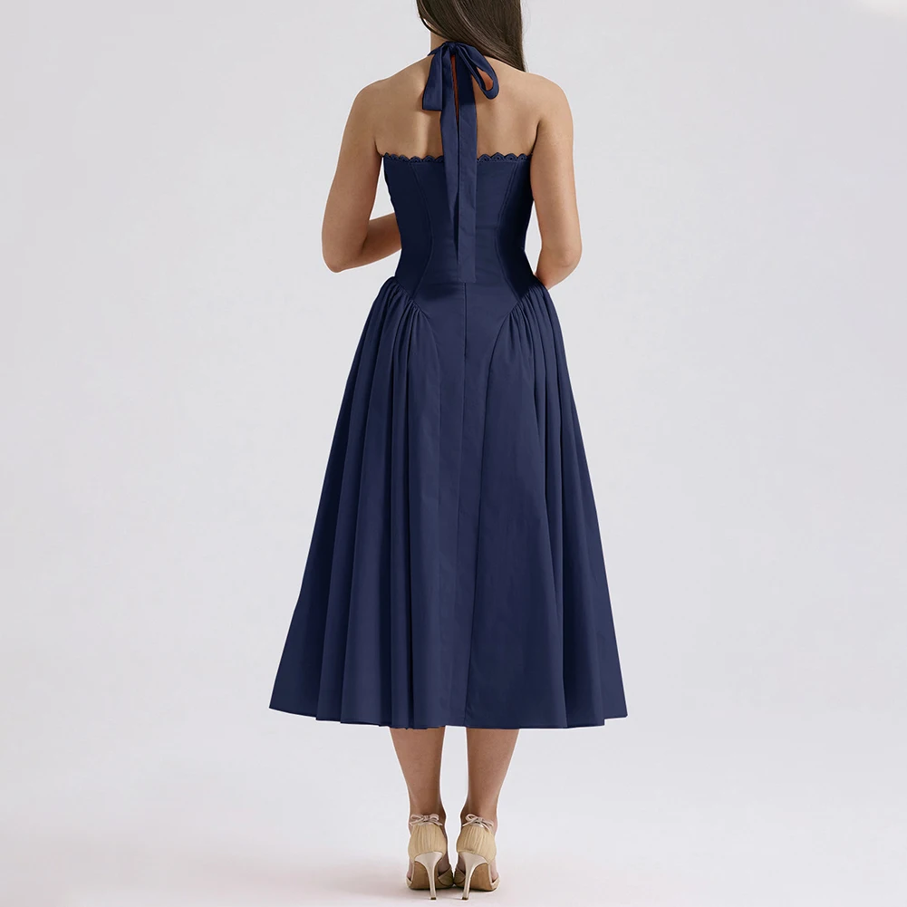 Fashion Halter Necklace Dress