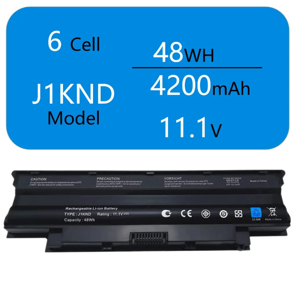 Фото Аккумулятор N5010 3520 N7110 J1KND для Dell Inspiron 3420 15r 17r 14r 13r N5110 N4110 N4010 N3010 M5110 M4110 M501 M503 Vostro 3750 №2