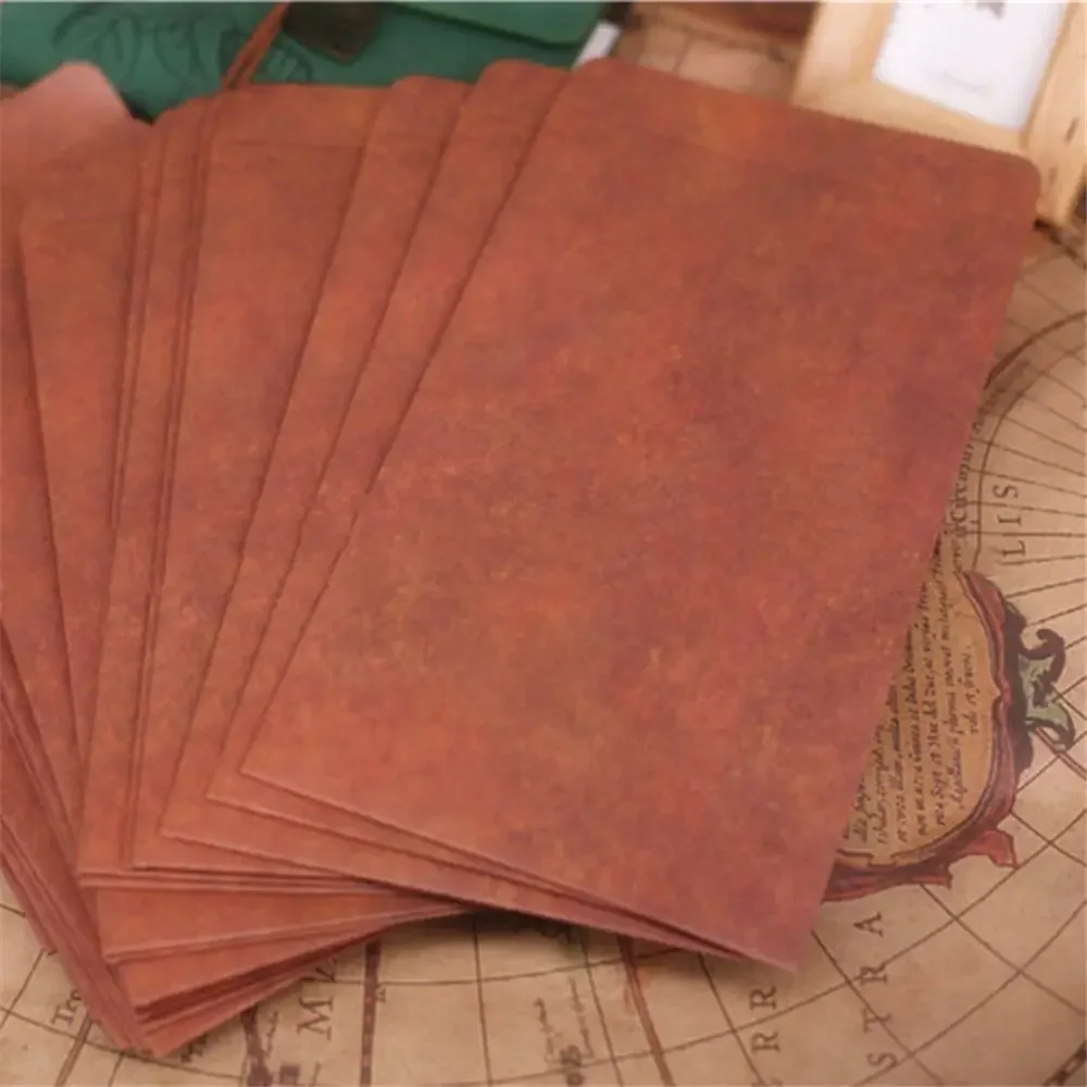 

10pcs/set Kraft Envelope Cover Invitation Card Bag Postcard Wages DIY Decorative Envelope Stationery School Office Supplies