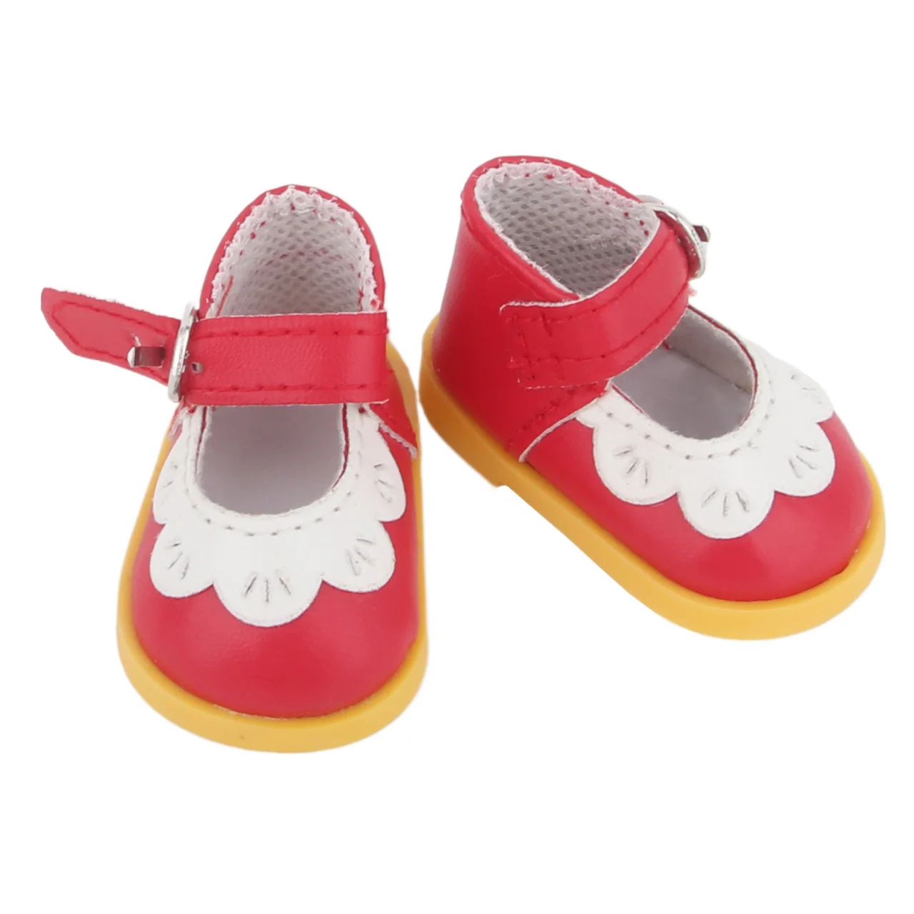5.5CM PU Leather Mini Doll Shoes For 14 Inches American Doll Boots Hollowing Heart Bow Shoes For 35Cm Baby Girl,Lise,Nancy Dolls