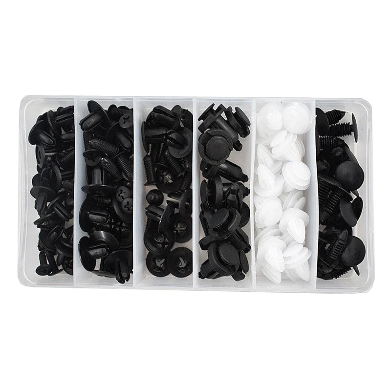 

100 шт., универсальные фиксаторы панели бампера автомобиля