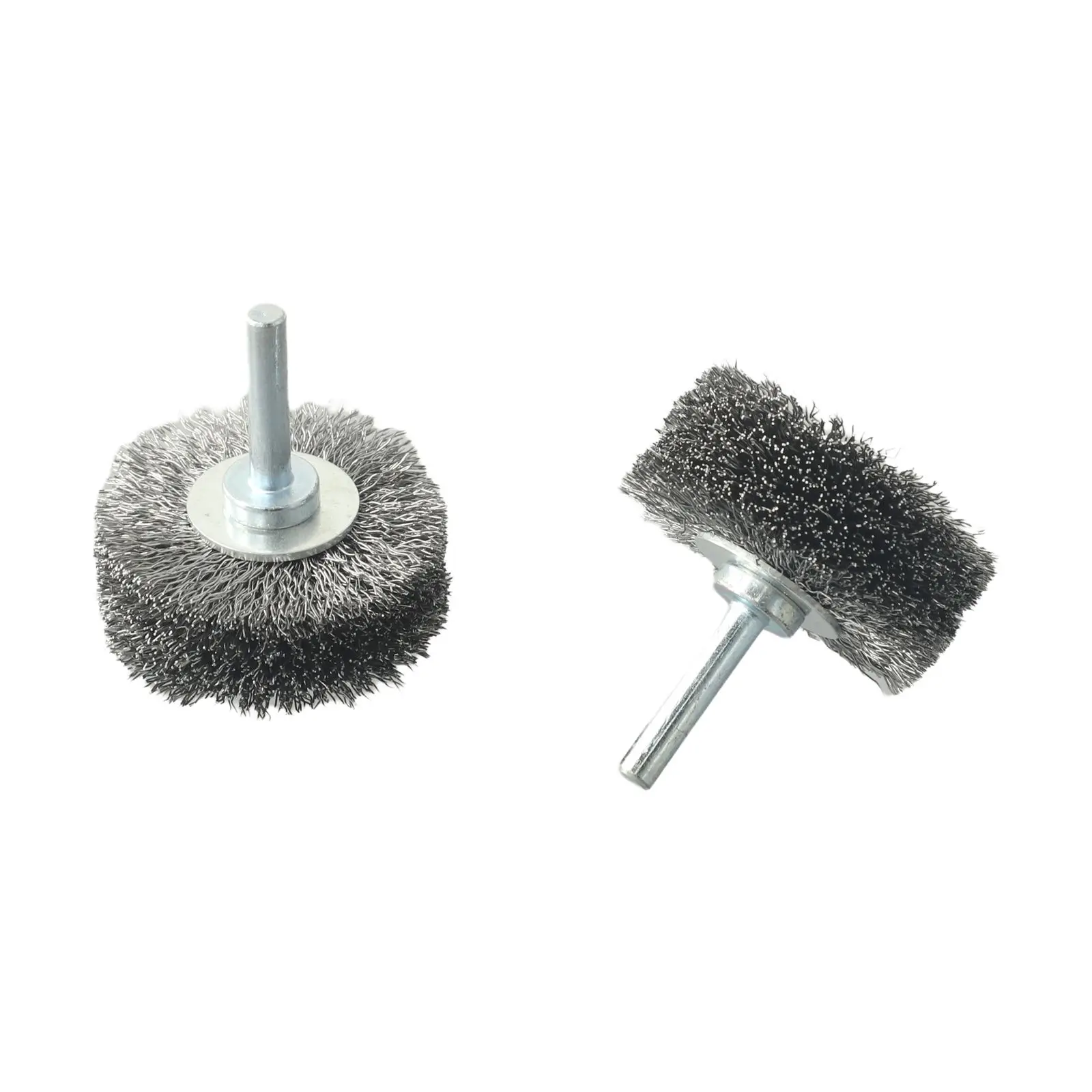 

2Pcs 2'' Stainless Steel Wire Wheel Brush 6mm Shank Polishing Brush For Die Grinder Electric Drill Brush Rotary Tool