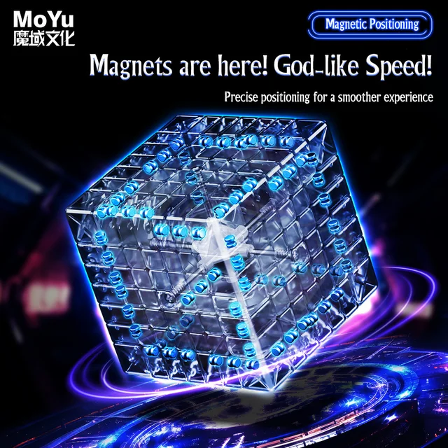 [ECube] MOYU MeiLong 7 V2 7x7x7 Magnetic Magic Speed Cube Stickerless Professional Fidget Toys MoYu MeiLong 6 Cubo Magico 2