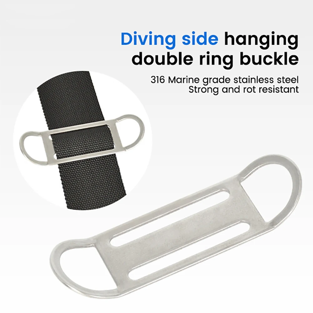 

Ремень YFASHION для подводного плавания, ремень для подводного плавания из нержавеющей стали 316, ремень для подводного плавания, скользящий фиксатор веса, двойные клипсы с D-образным кольцом