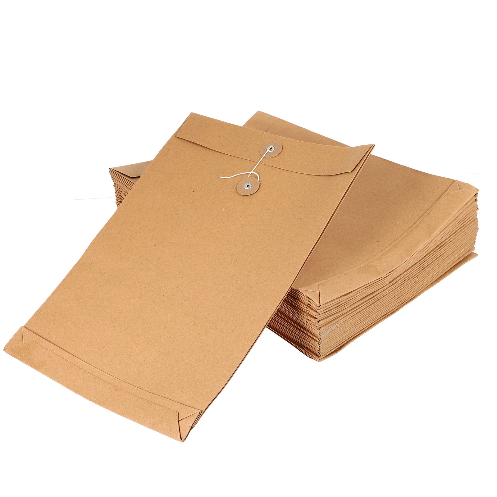 25Pcs 문서 운반 가방 크래프트 종이 파일 폴더 주최자 사무실 학교 작업 여행을위한 대용량 종이 주최자 케이스