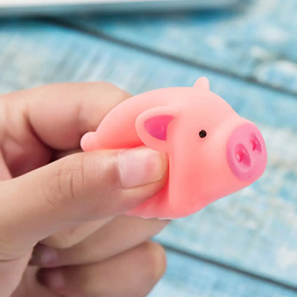 20 PCS Mini Cute Pink Screaming Rubber Piglet Squeeze Sound Toy Pig Children Party Gift