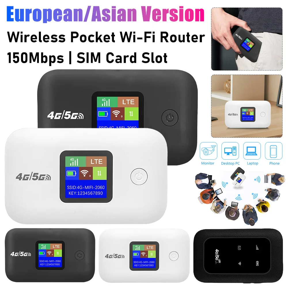 Enrutador Wi-Fi de bolsillo de 150Mbps, enrutador inalámbrico versión ...