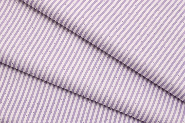 100 Cotton Striped Fabric Per Meter for Sewing Dresses Pants Shirts Tabelcloth Handmade Diy Spotted Comfortable Blue Purple Pink 4