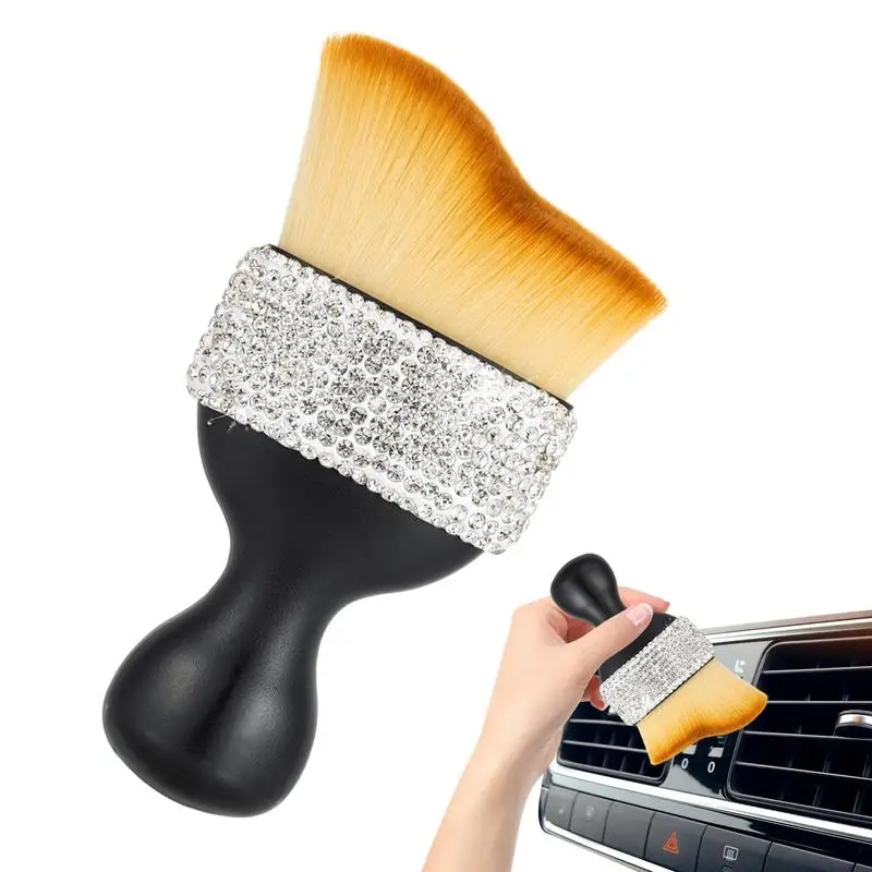 

Car Brushes For Dusting Dash Cleaning Car Detailing Brush Car Crevice Brush For Cleaning Panels Computer Leather Air Vent And AC