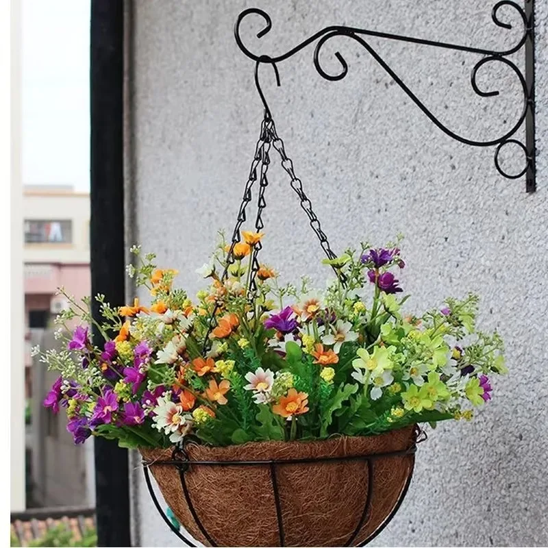 Green Ivy Flower Pot Hanging Chain Hanging Hanging Succulent Flower Pot Iron Chain Side Opening Decor Gardening Hanging Chain