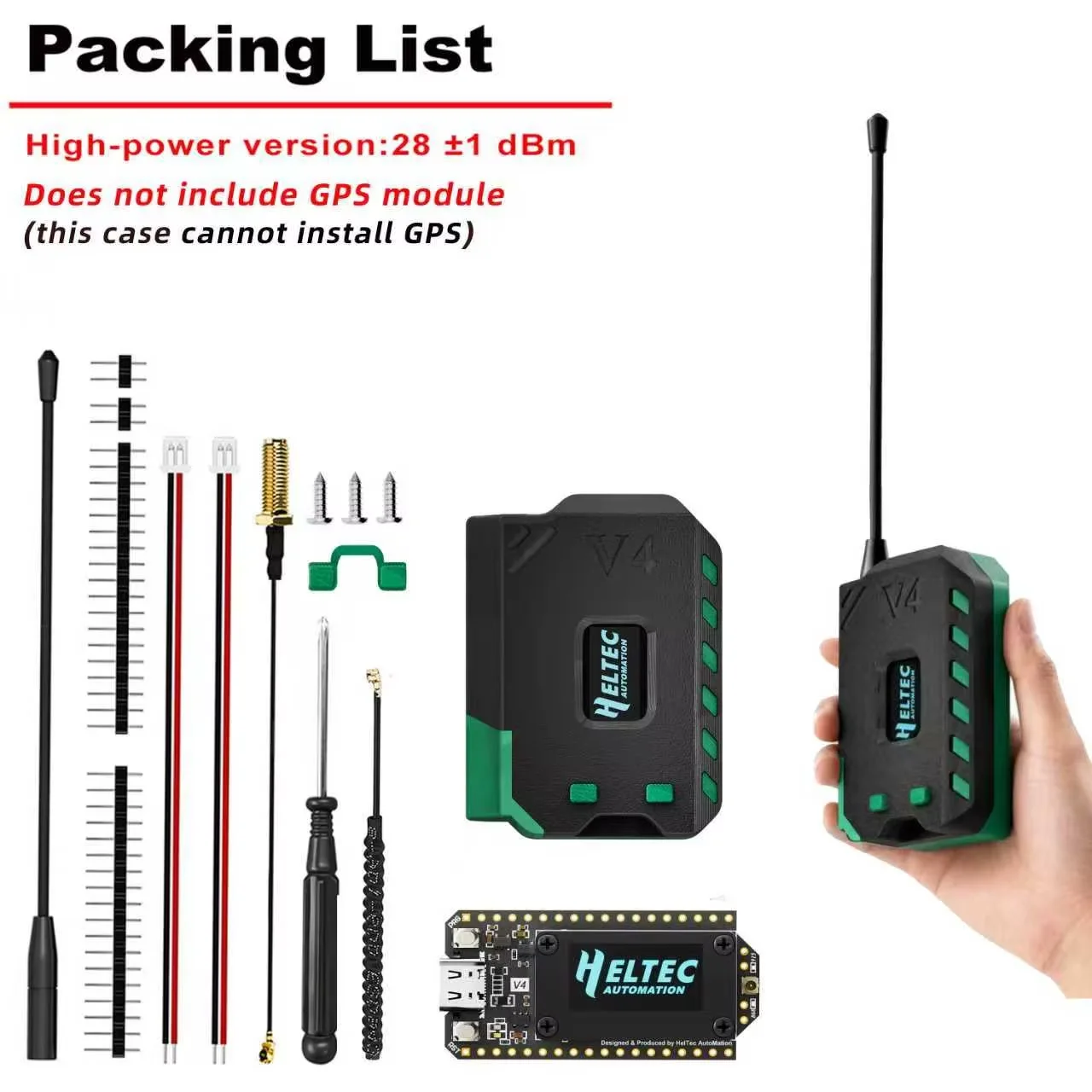 ตัวเลือกสินค้า ชุดเคสบอร์ดพัฒนา New Meshtastic Heltec V4 WiFi LoRa 32 พร้อมเสาอากาศแบบนิ่ม ESP32 SX1262 ใช้พลังงานแสงอาทิตย์ BLE ประหยัดพลังงาน