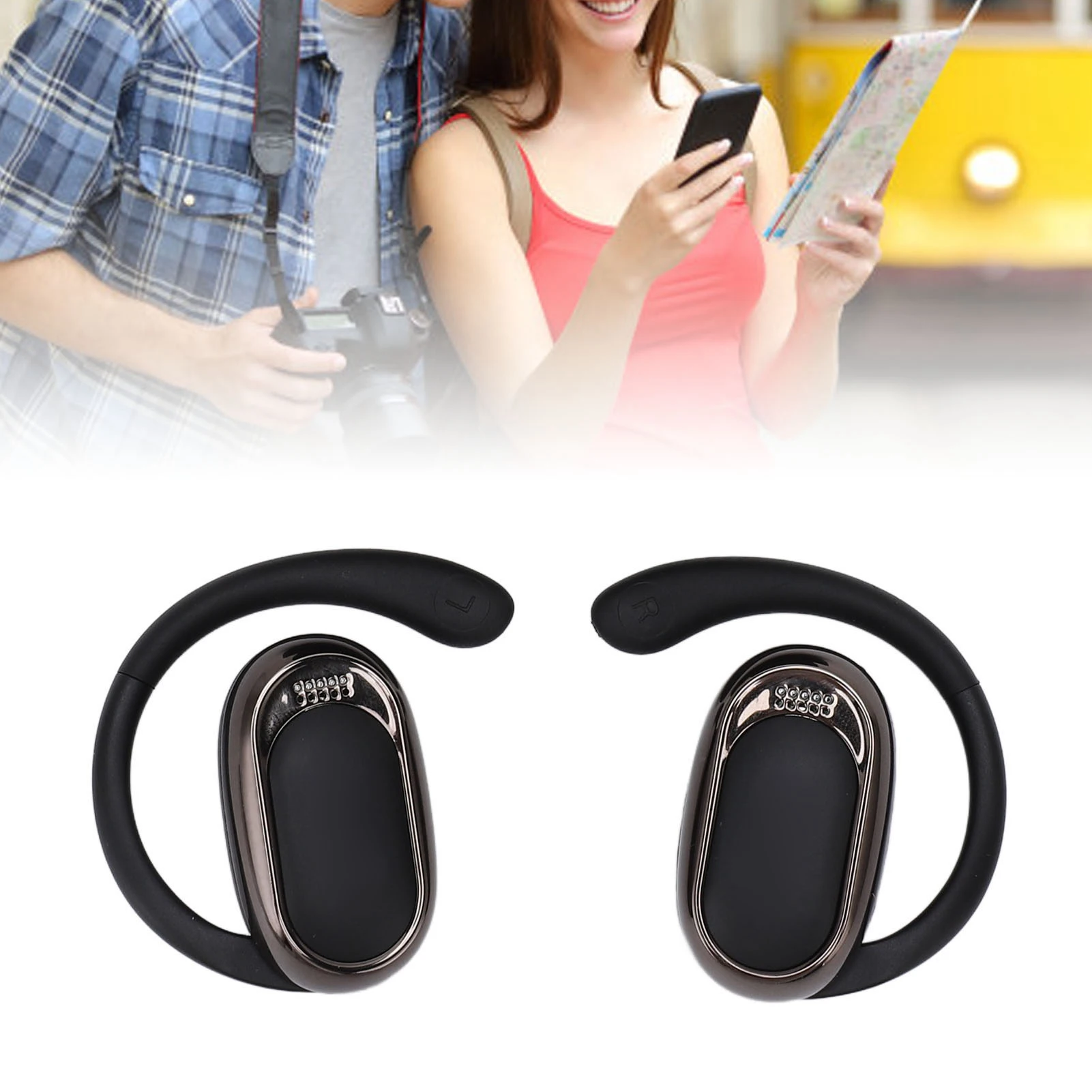 Language Translator Earbuds 144 Languages Translation Bluetooth 5.4 Wireless Music Earbuds Translator Device for Business Travel