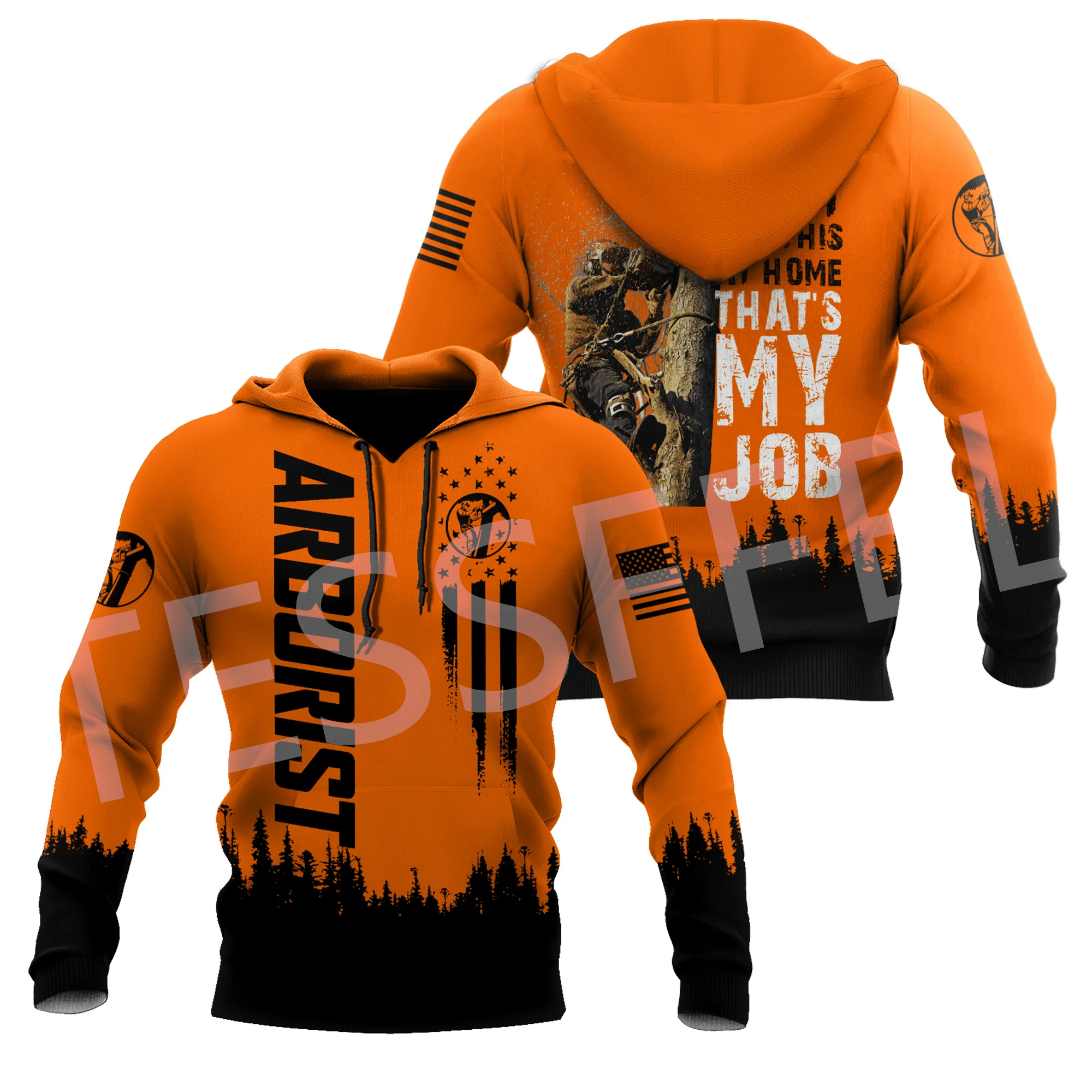 Name Arborist Logger Chainsaw Carpenter Worker Tattoo Streetwear 3DPrint Pullover Harajuku Jacket Casual Funny Hoodies 30