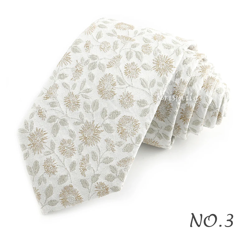 Neuheit Floral Welle Imitation Stickerei Krawatte Für Männer Frauen Business Hochzeit Party Luxus Blume Krawatte Bräutigam Kragen Zubehör – Detail 5