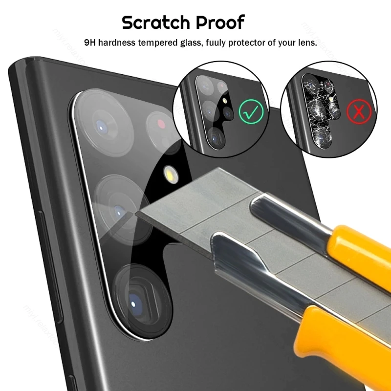 3-Pack 3D Tempered Glass Camera Lens Protector