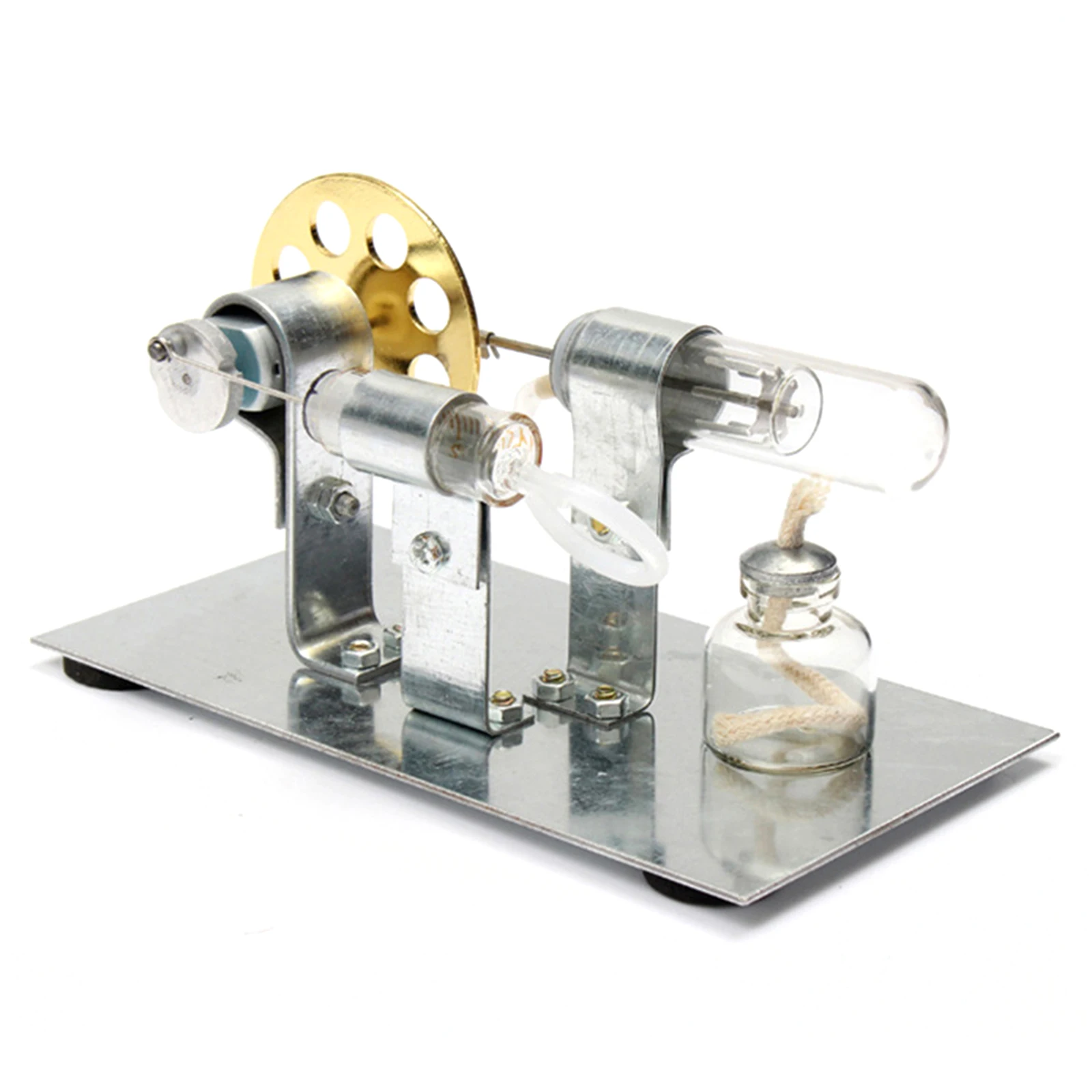 Hot Air Stirling Engine Education Toy Electricity Power Generator DIY Stirling Model Electricity Power Generator Model for Kids