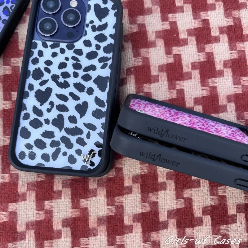 Wildflower Girls Fashion Leopard Print Cherry Tiger Phone Case Cover