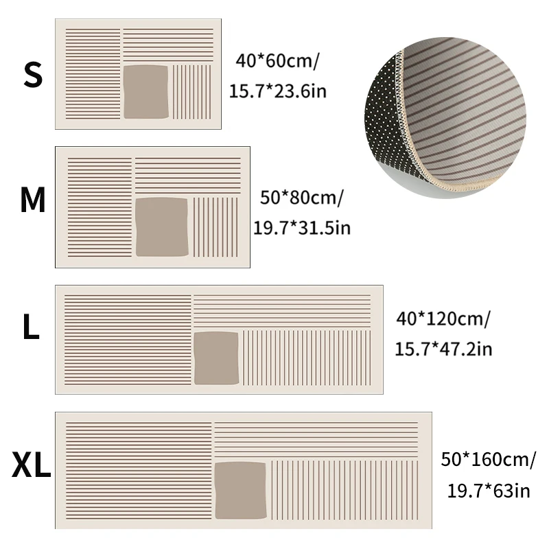 Floor Mat Japanese Kitchen Oil Resistant Mat Anti Slip Bath Mats Super Absorbent Floor Carpet Long Hallway Doormat Rugs Entrance Footpad floor mat