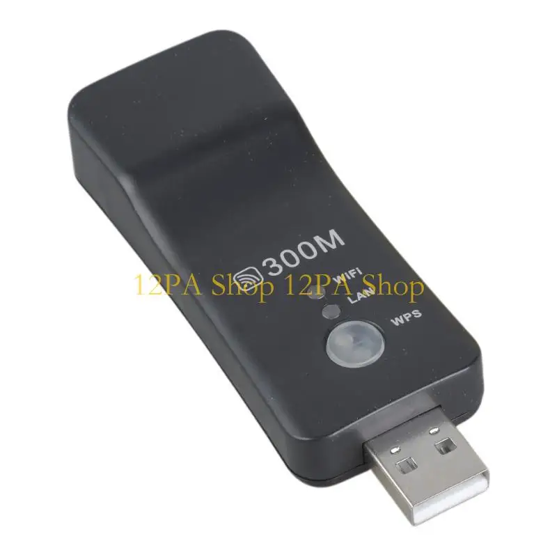 12PA 300M 무선 WiFi 어댑터 RJ-45 Wi-fi 리피터 모드 네트워크 카드