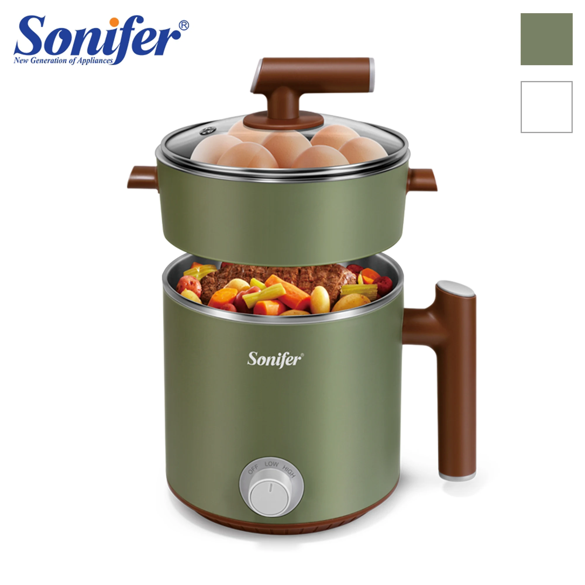 MultifunctionalElectricCookerPortableSkilletHouseholdSteamer