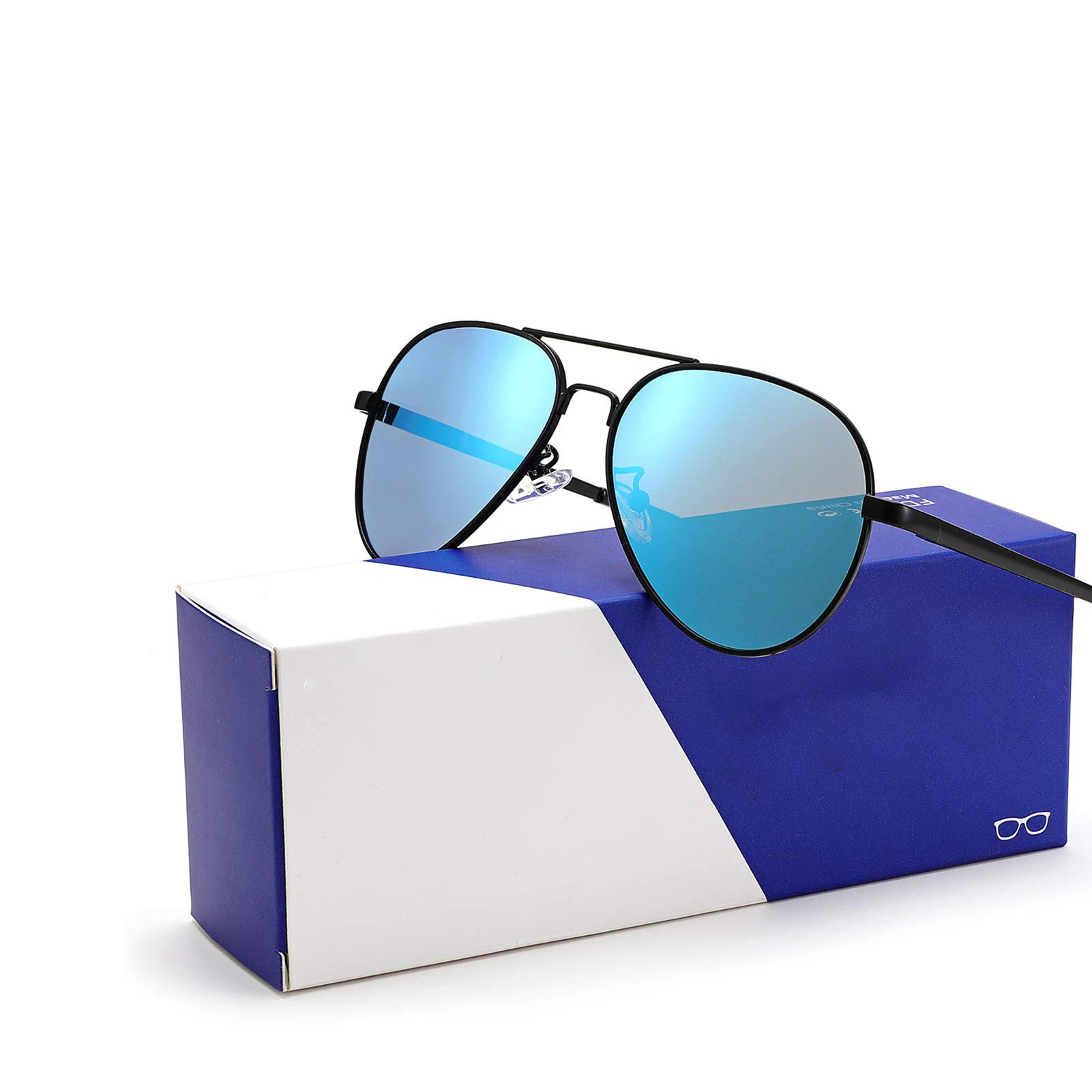 Stylish Unisex Aviator Sunglasses with Mirror Lens & UV400 Protection