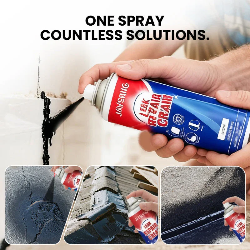 Leak Repair Waterproof Sealant Spray Sealer Wall Roof Leak Repair Liquid Spray Wall Gap Filler Coating Long Lasting