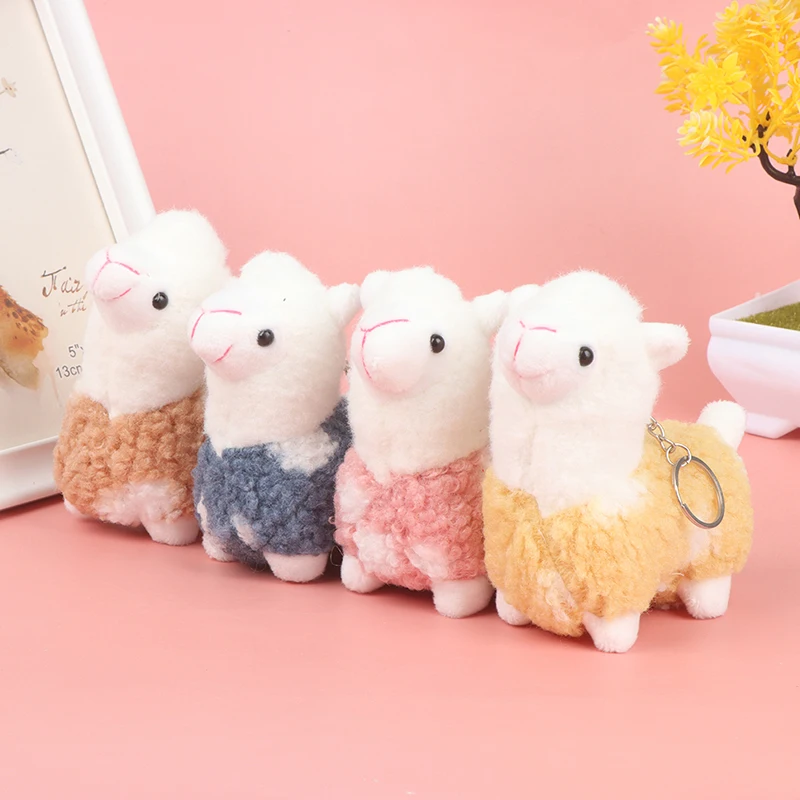 

1PC New Cute Alpaca Plush Stuffed Toys Key Chain Doll Pendant Gifts