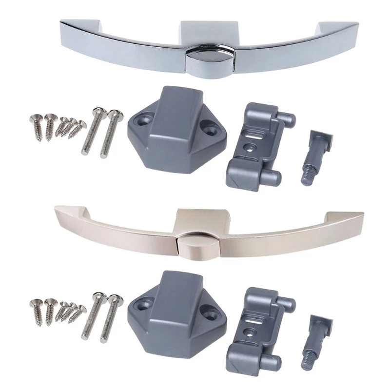 

RV Toilet Bathroom Door Lock RV Boat for Latch Handle Pull Lock For Hard