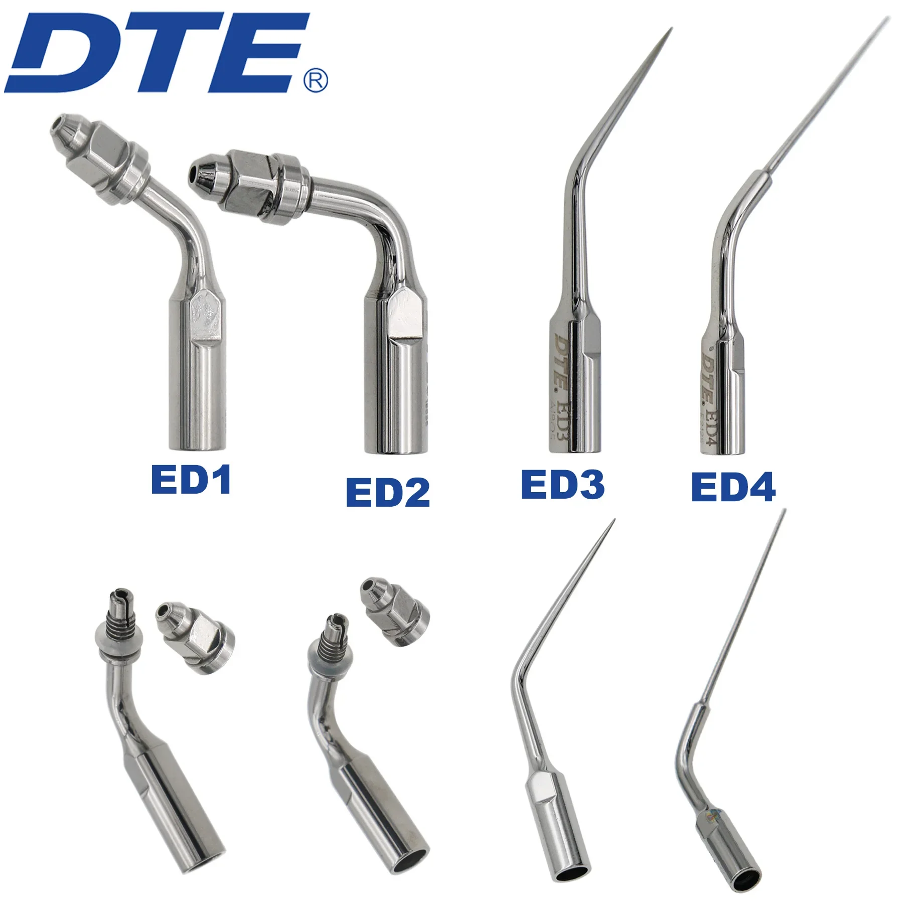 Woodpecker DTE Dental Ultrasonic Scaler Tips Tooth Cleaning Machine Cutter Head Fit SATELEC ACTEON NSK Scaler Handpiece 6