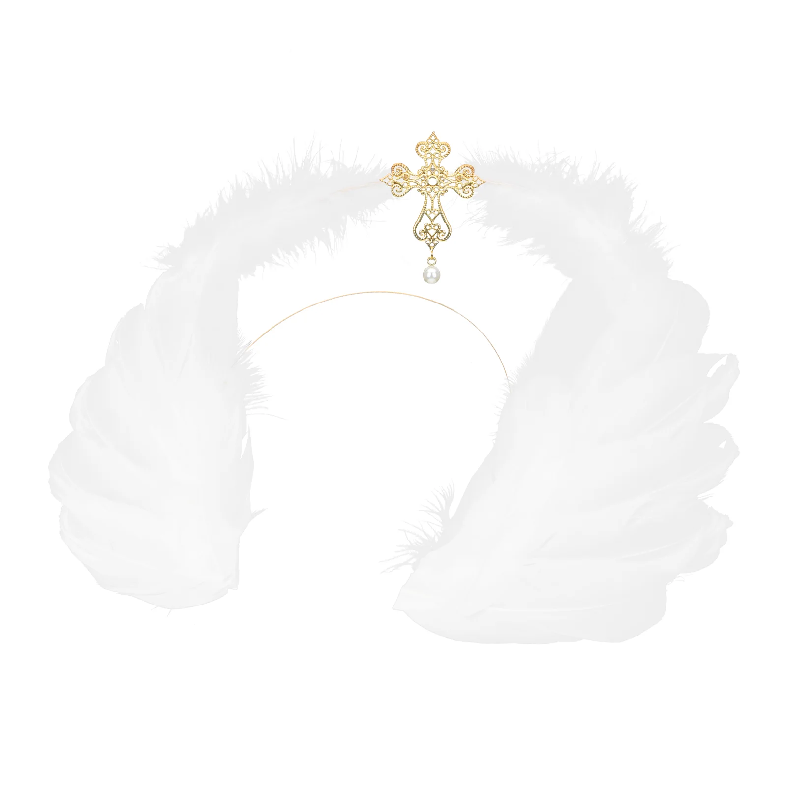 

Halloween Angel Headpiece Our Lady's Headband Bride Headpieces for Wedding Headdress Prop